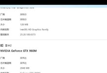 笔记本960M显卡性能评测（探究960M显卡的性能表现及适用场景）